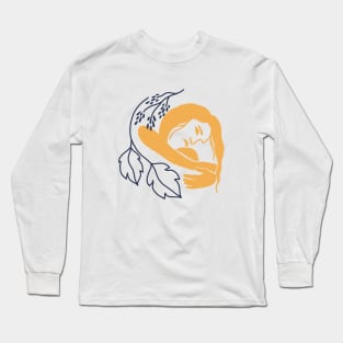 Mother and Child Illustrations Long Sleeve T-Shirt